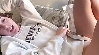 Convincing your Girlfriend to Fuck but she makes you watch instead GFE Loud... Big Boobs Porn Video